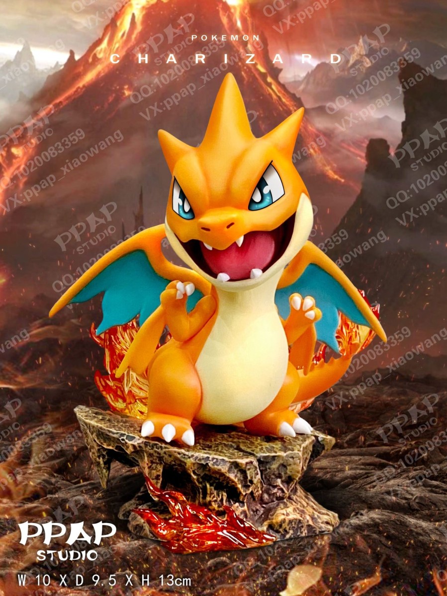 Statues/Figures PPAP STUDIO Pokemon | Ppap Studio Pokemon: Chubby Series, Mega Charizard X And Y [In Stock