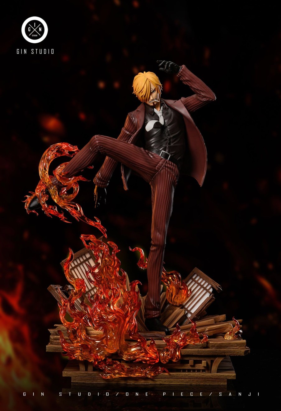 Statues/Figures GIN STUDIO One Piece | Gin Studio One Piece: New World Series 2. Black Leg Sanji [Pre-Order