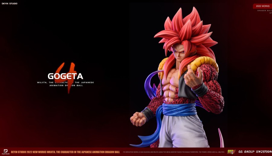 Statues/Figures DEYIN STUDIO Dragon Ball | Deyin Studio Dragon Ball Gt: Super Saiyan 4 Gogeta [Sold Out]