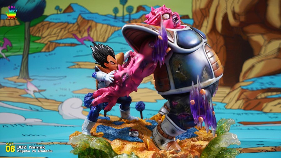 Statues/Figures JACKSDO STUDIO Dragon Ball | Jacksdo Studio Dragon Ball Z: Namek Series Act.06 Vegeta Vs Dodoria