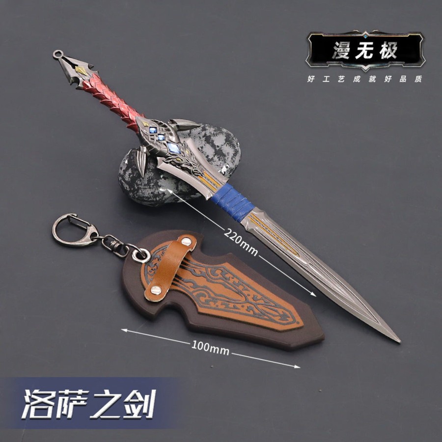 Keychains And Mini Replicas FF COLLECTIBLES | World Of Warcraft Great Royal Sword, Sword Of Lothar Keychain