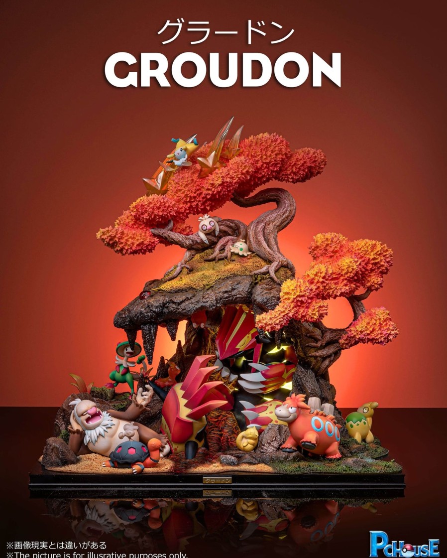 Statues/Figures PC HOUSE STUDIO Pokemon | Pc House Studio Pokemon: Ground-Type Series, Groudon [Pre-Order]