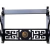 Sword Accessories FF COLLECTIBLES | Vintage Hollow Pattern Double Sword Stand Wall Mounted