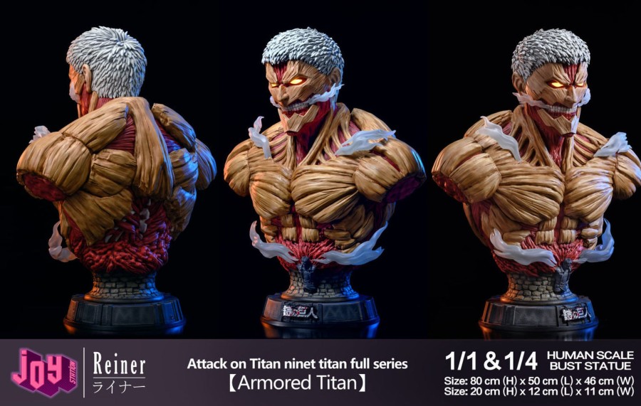 Statues/Figures JOY STATION STUDIO Attack On Titan | Joy Station Studio Attack On Titan: Titan Bust Series, Armoured, Bea