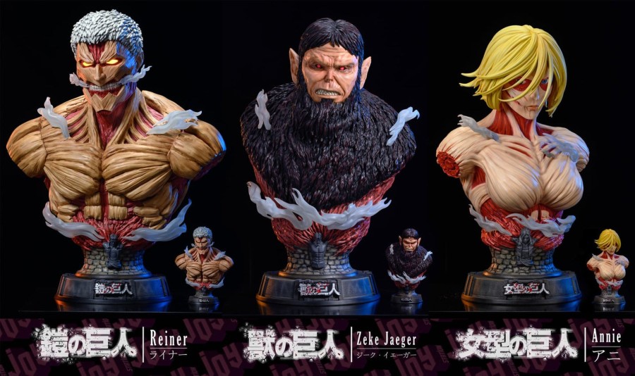 Statues/Figures JOY STATION STUDIO Attack On Titan | Joy Station Studio Attack On Titan: Titan Bust Series, Armoured, Bea