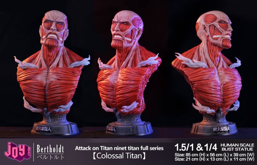 Statues/Figures JOY STATION STUDIO Attack On Titan | Joy Station Studio Attack On Titan: Titan Bust Series, Attack And Co