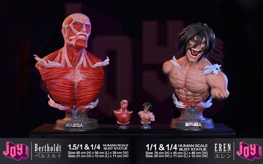 Statues/Figures JOY STATION STUDIO Attack On Titan | Joy Station Studio Attack On Titan: Titan Bust Series, Attack And Co