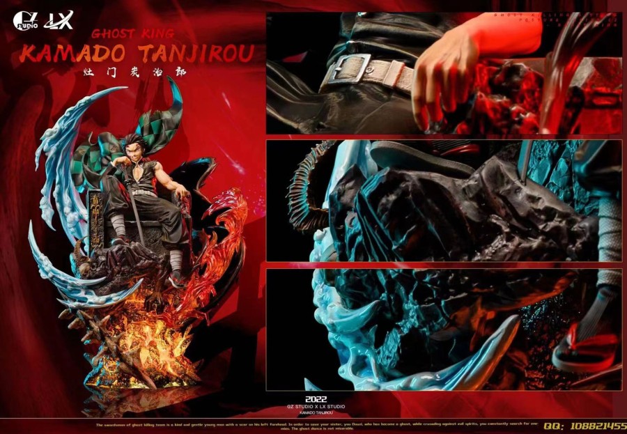 Statues/Figures GZ STUDIO Demon Slayer | Gz Studio Demon Slayer: Throne Series Ghost King Tanjiro Kamado [In