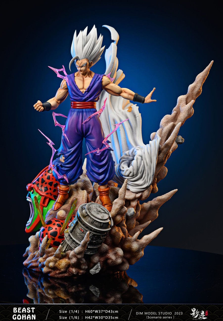 Statues/Figures DIM MODEL STUDIO Dragon Ball | Dim Model Studio Dragon Ball Super: Max Scene Series, Gohan Beast [I