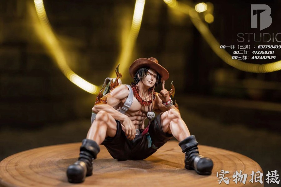 Statues/Figures BT STUDIO One Piece | Bt Studio One Piece: Sitting Pose Series Ace [In Stock]