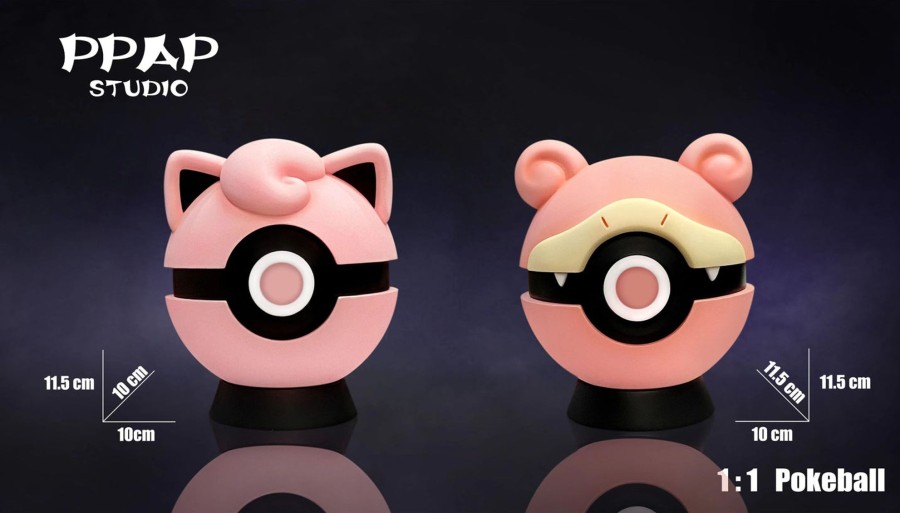 Statues/Figures PPAP STUDIO Pokemon | Ppap Studio Pokemon: Slowpoke And Jigglypuff Poke Ball [Sold Out]