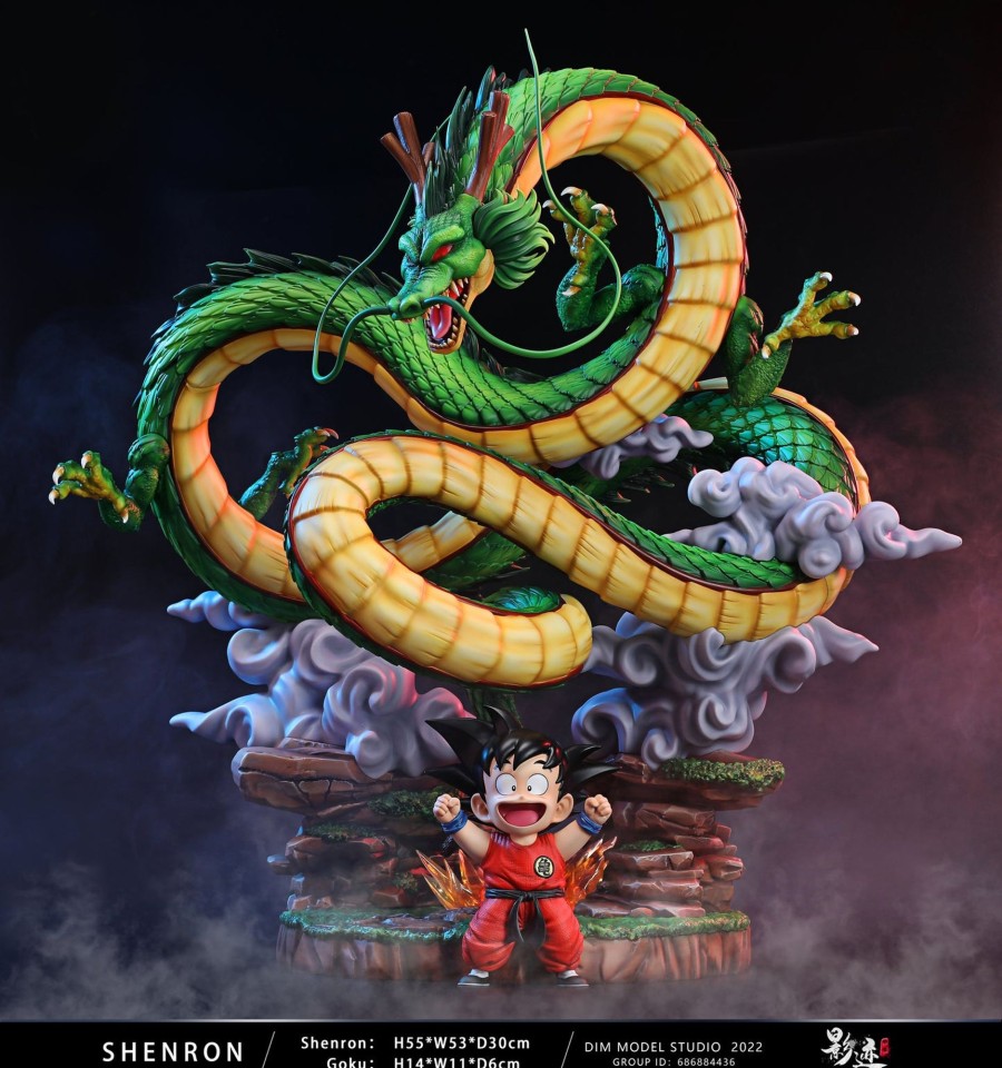 Statues/Figures DIM MODEL STUDIO Dragon Ball | Dim Model Studio Dragon Ball: Goku And Shenron [Sold Out]