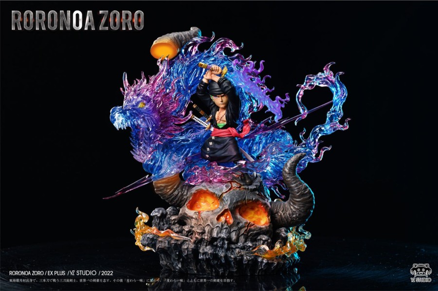 Statues/Figures YZ STUDIO One Piece | Yz Studio One Piece: 003 Ex Plus Flying Dragon Blaze Zoro [In Stock]