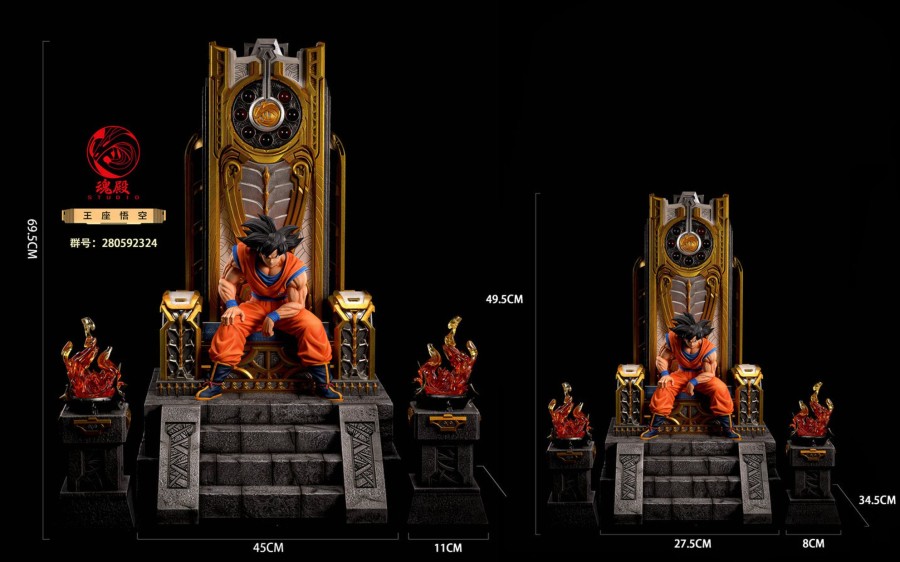 Statues/Figures SOUL TEMPLE STUDIO Dragon Ball | Hun Dian Studio Dragon Ball Z: Throne Goku [Discontinued]