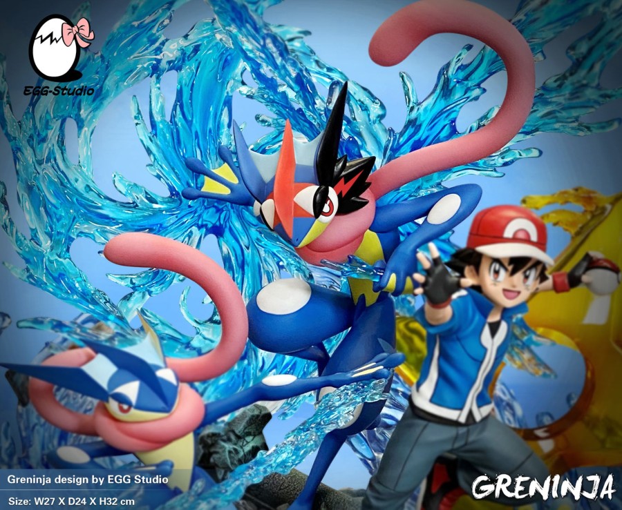 Statues/Figures EGG STUDIO Pokemon | Egg Studio Pokemon: Greninja Evolution Family [In Stock]