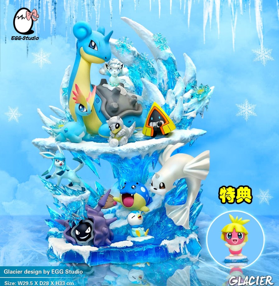 Statues/Figures EGG STUDIO Pokemon | Egg Studio Pokemon: Ice-Type Pokemon, Lapras Glacier [Pre-Order]