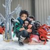 Statues/Figures UP ART STUDIO Demon Slayer | Up Art Studio Demon Slayer: Tanjiro And Nezuko'S Snow Scene [Pre-Ord