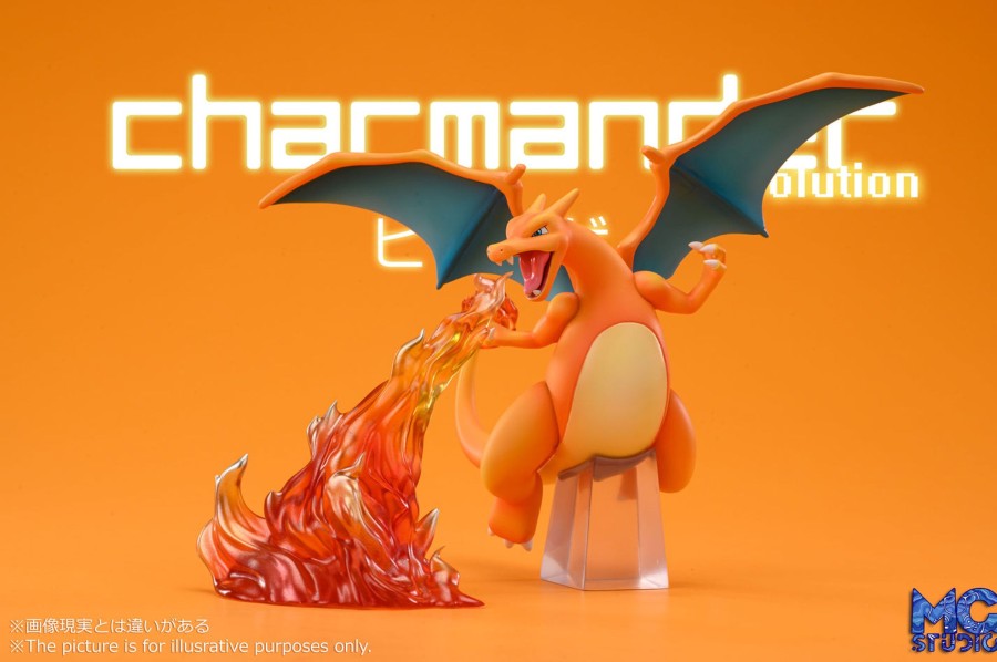 Statues/Figures MG STUDIO Pokemon | Mg Studio Pokemon: Scale World Series, Charizard Evolution Family [P