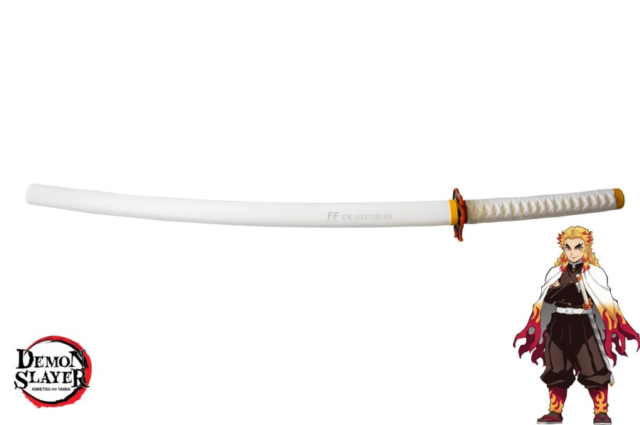 Anime Swords FF COLLECTIBLES | Demon Slayer - Kyojuro Rengoku'S Nichirin Sword (W Free Sword Stand)