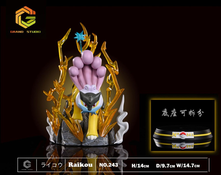 Statues/Figures GRAND x TPS STUDIO Pokemon | Grand X Tps Studio Pokemon: 3. Raikou [In Stock]