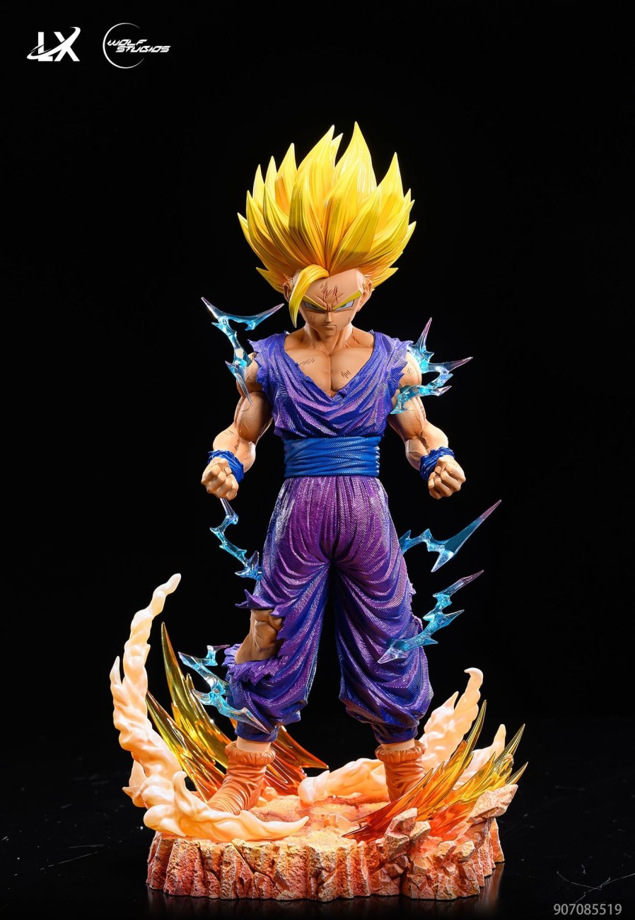 Statues/Figures WOLF STUDIO Dragon Ball | Lx X Wolf Studio Dragon Ball Z: Super Saiyan 2 Gohan [In Stock]