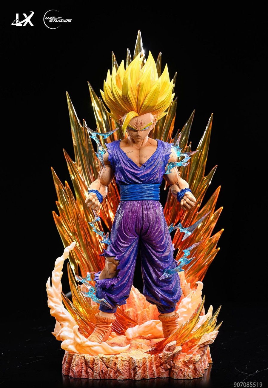 Statues/Figures WOLF STUDIO Dragon Ball | Lx X Wolf Studio Dragon Ball Z: Super Saiyan 2 Gohan [In Stock]