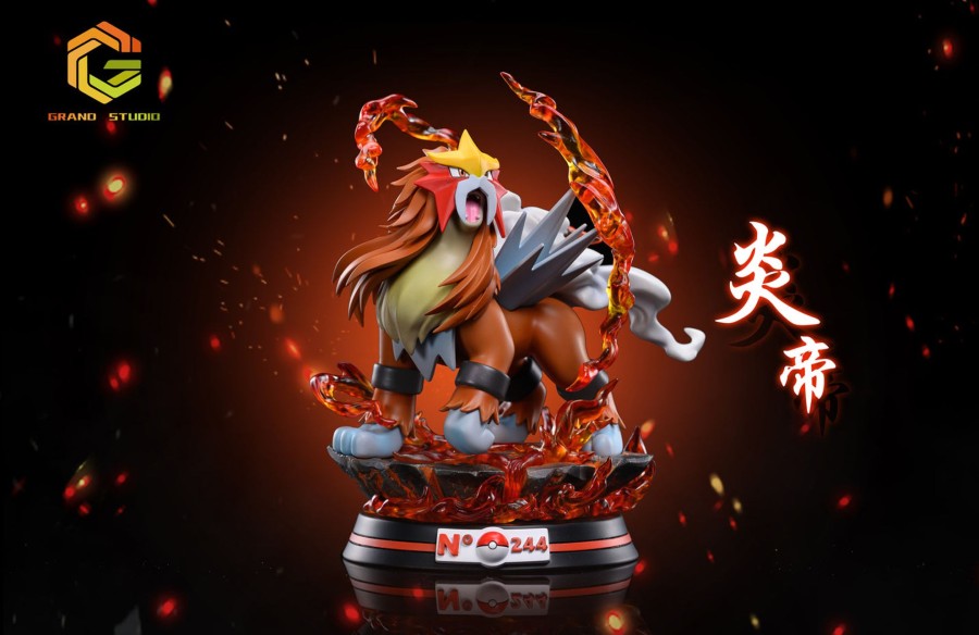 Statues/Figures GRAND x TPS STUDIO Pokemon | Grand X Tps Studio Pokemon: 2. Entei [In Stock]