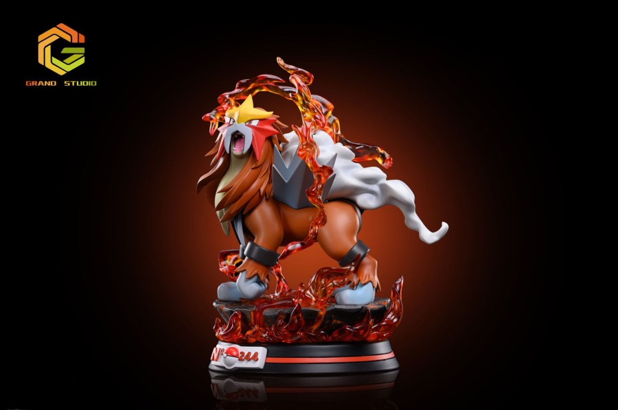 Statues/Figures GRAND x TPS STUDIO Pokemon | Grand X Tps Studio Pokemon: 2. Entei [In Stock]