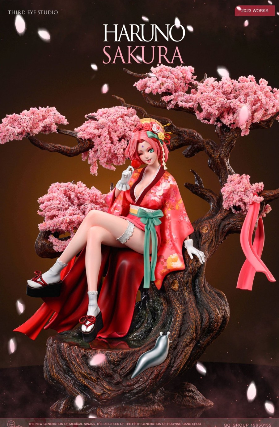 Statues/Figures THIRD EYE STUDIO Naruto | Third Eye Studio Naruto: Japanese Attire Series 5. Sakura Haruno [Pr