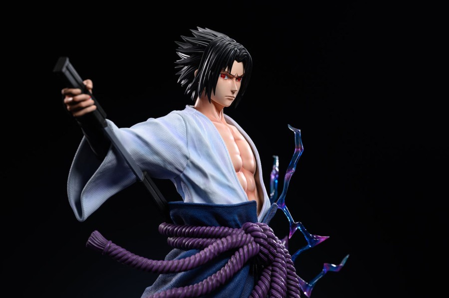 Statues/Figures EVIL STUDIO Naruto | Evil Studio Naruto: White Outfit Sasuke Uchiha [Pre-Order]