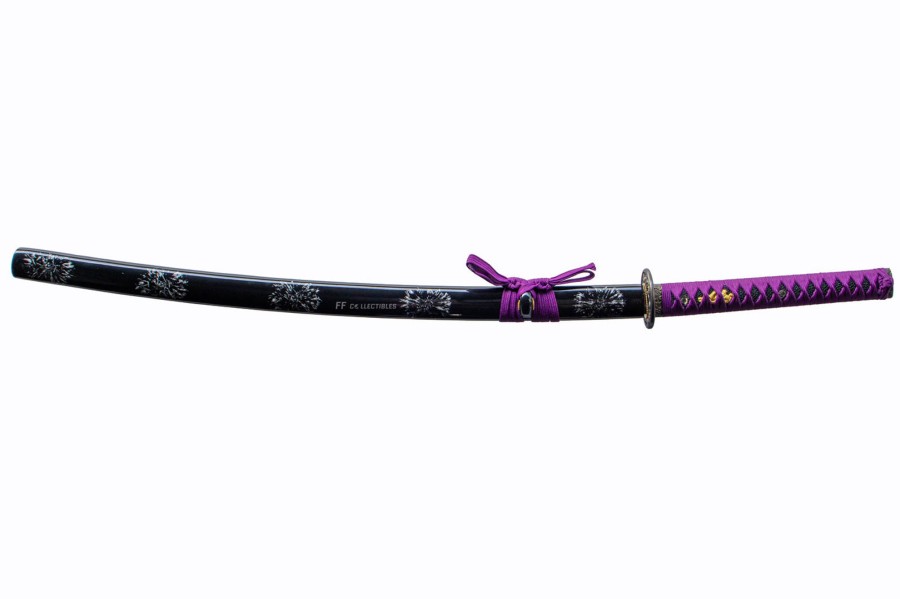 Japanese Katanas FF COLLECTIBLES | Murasaki No Hana, Purple Flower - Hand Forged Carbon Steel Japanese Ka