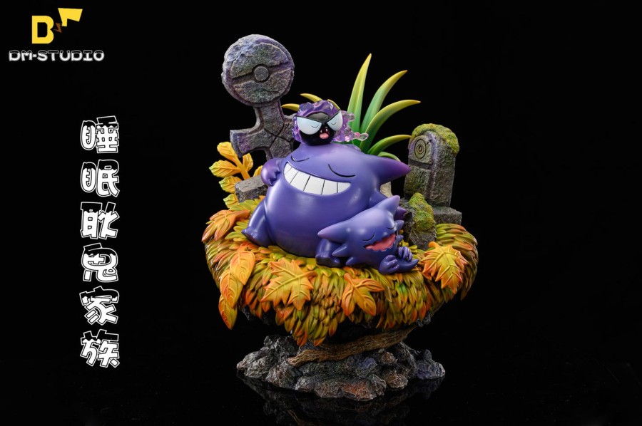 Statues/Figures DM STUDIO Pokemon | Dm Studio Pokemon: Sleeping Combination Series 9. Gengar Family [In