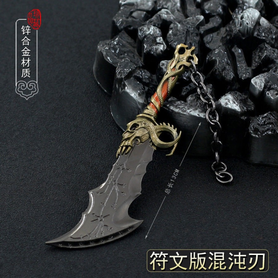 Keychains And Mini Replicas FF COLLECTIBLES | God Of War Norse Blade Of Chaos Keychain