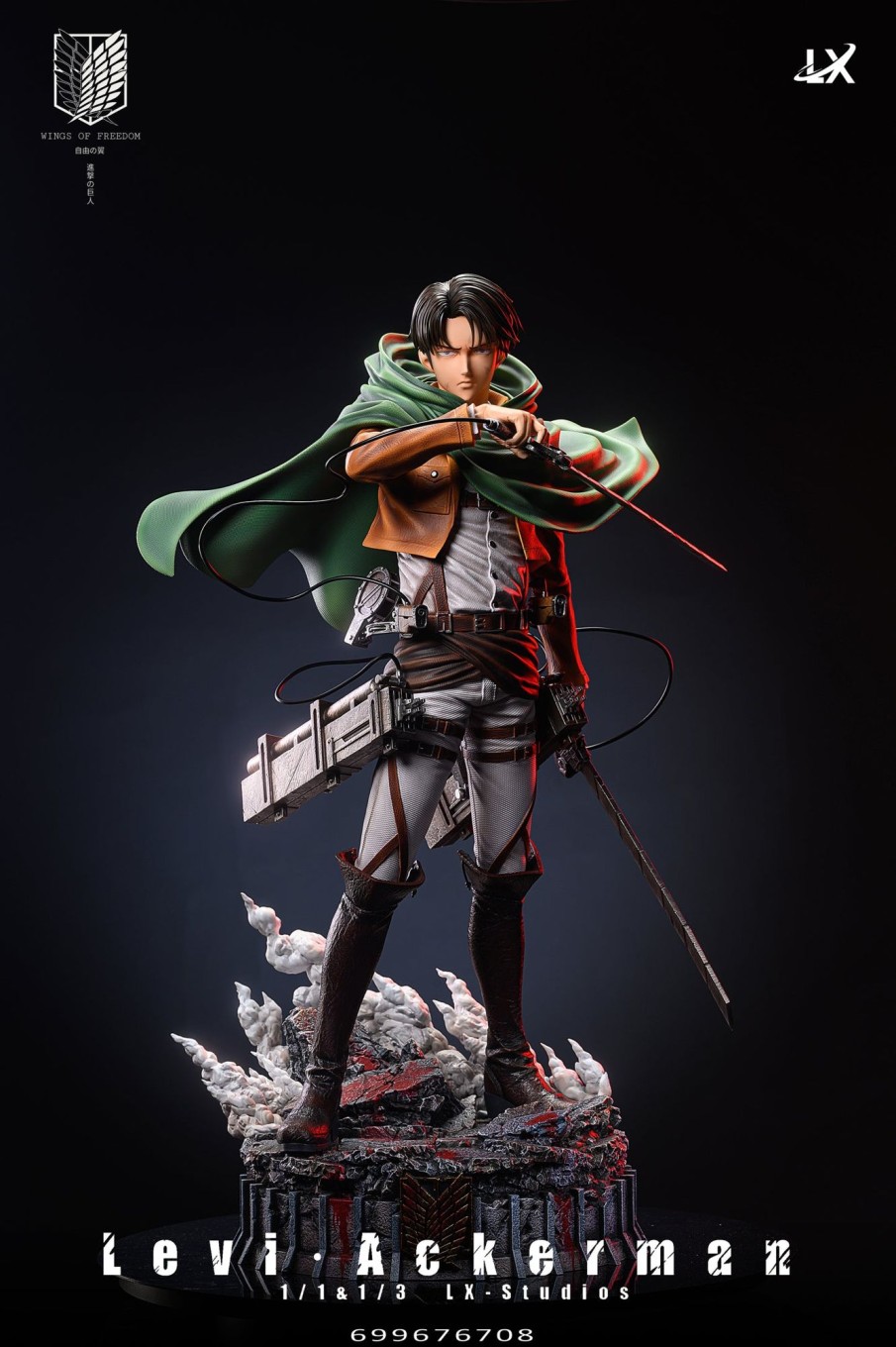 Statues/Figures LX STUDIO Attack On Titan | Lx Studio Attack On Titan: Captain Levi Ackerman [Sold Out]