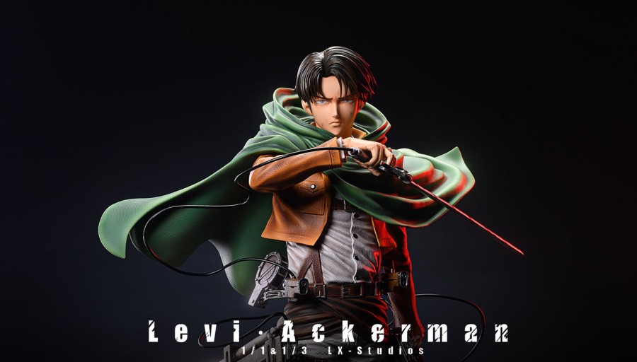 Statues/Figures LX STUDIO Attack On Titan | Lx Studio Attack On Titan: Captain Levi Ackerman [Sold Out]