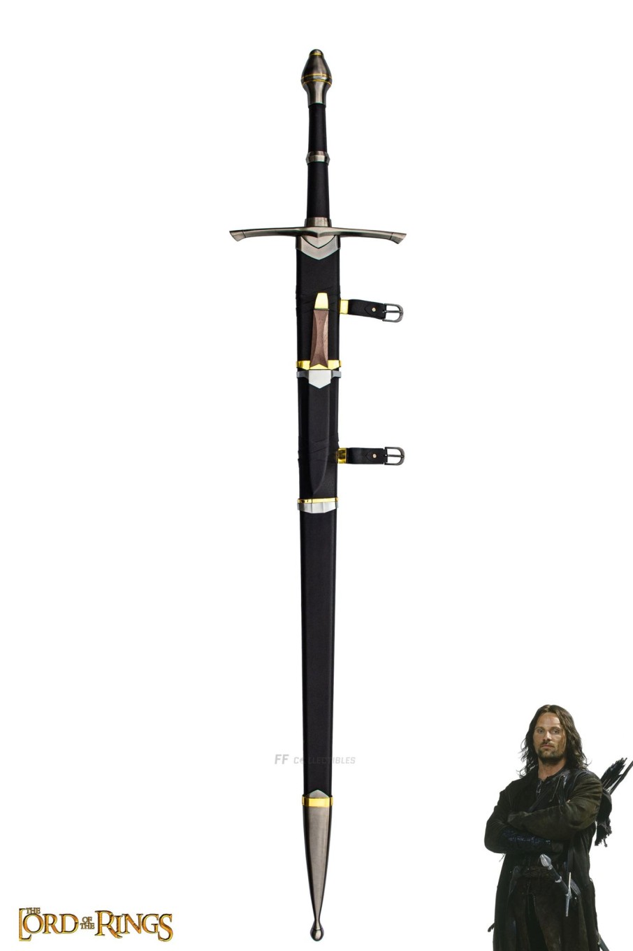 Movie Collectibles FF COLLECTIBLES | Lord Of The Rings - Strider'S Ranger Sword With Scabbard/Dagger (W Fre