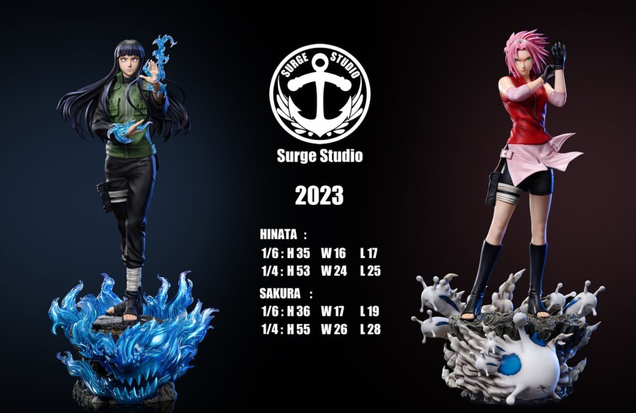 Statues/Figures SURGE STUDIO Naruto | Surge Studio Naruto: Hinata Hyuga And Sakura Haruno [Pre-Order]