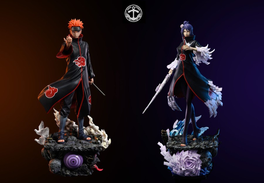 Statues/Figures SURGE STUDIO Naruto | Surge Studio Naruto: Akatsuki Standing Series, Pain And Konan [Pre-O