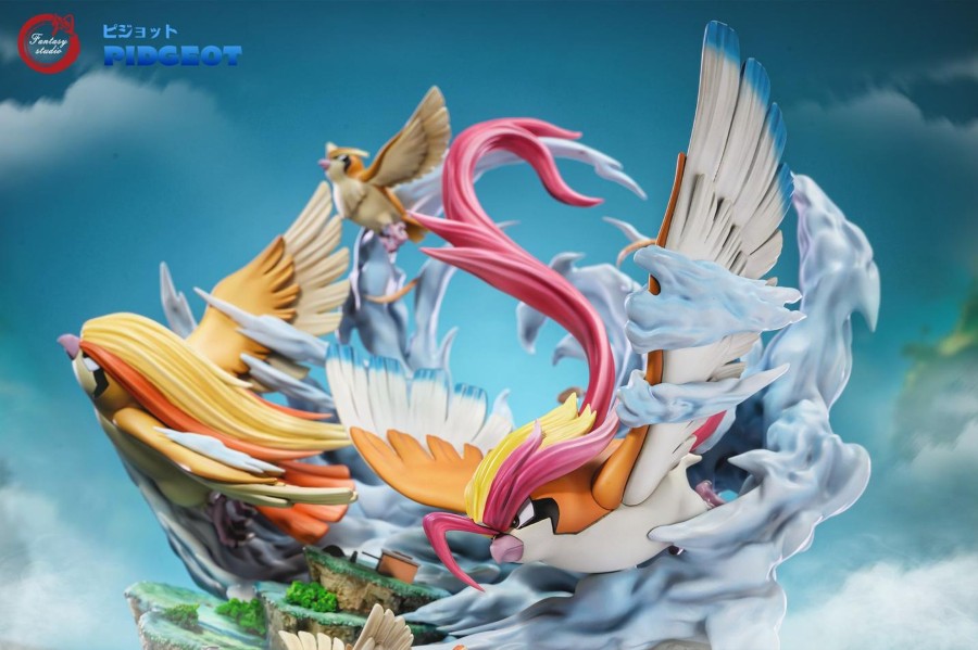 Statues/Figures FANTASY STUDIO Pokemon | Fantasy Studio Pokemon: Gx Evolution Series 9. Pidgeot Family [Sold