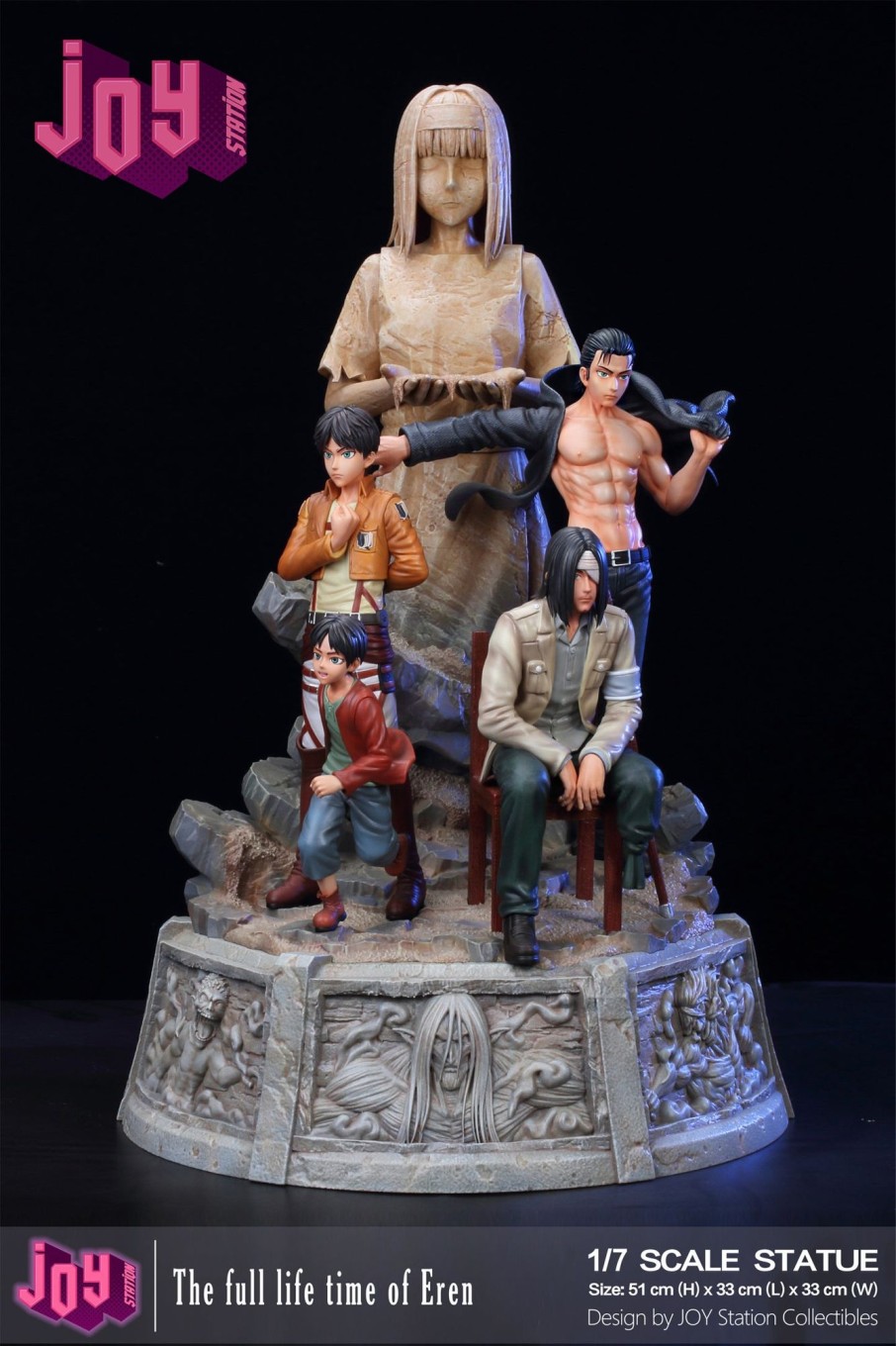 Statues/Figures JOY STATION STUDIO Attack On Titan | Joy Station Studio Attack On Titan: The Lifetime Of Eren Yeager [Pre