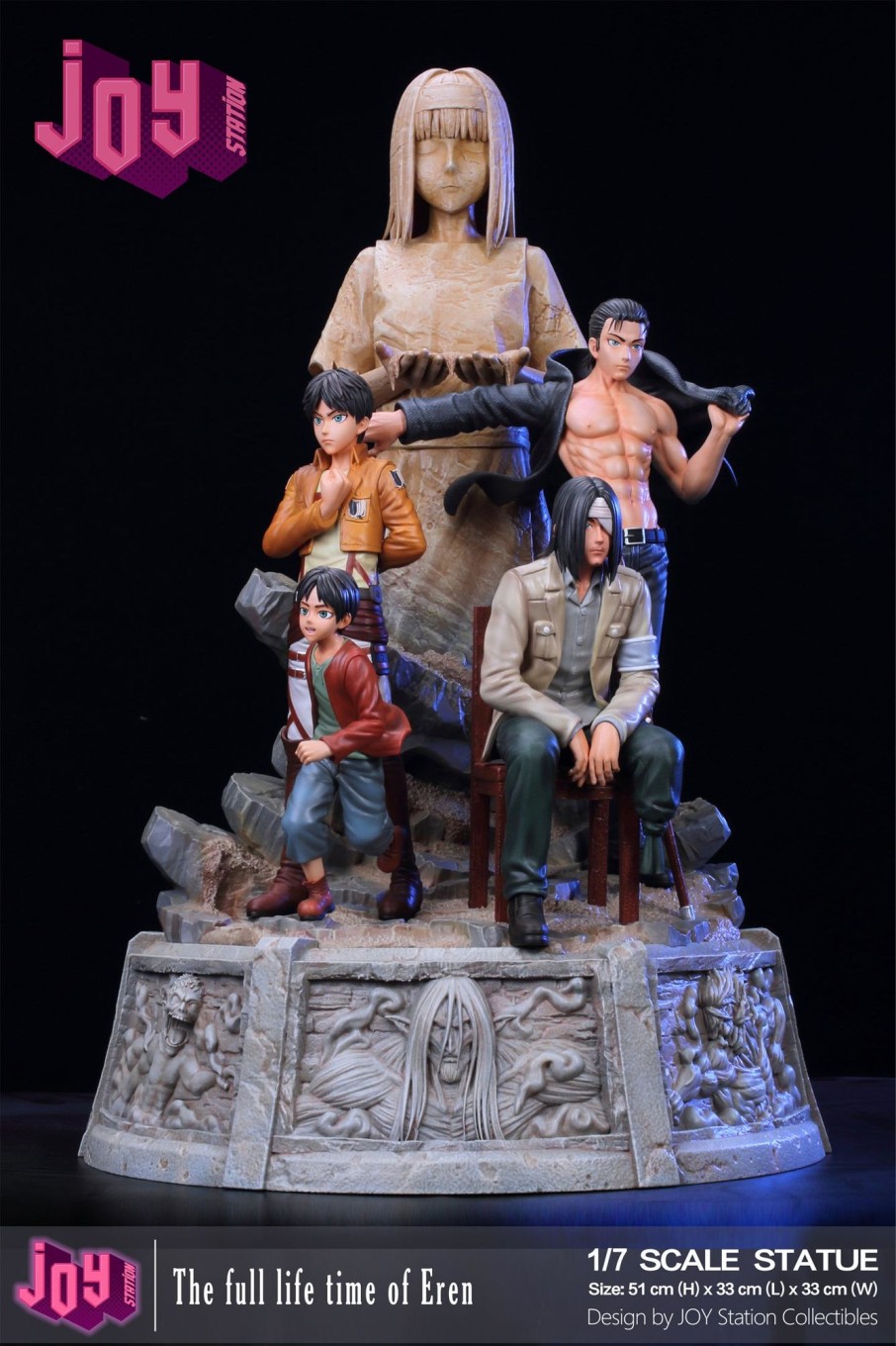 Statues/Figures JOY STATION STUDIO Attack On Titan | Joy Station Studio Attack On Titan: The Lifetime Of Eren Yeager [Pre