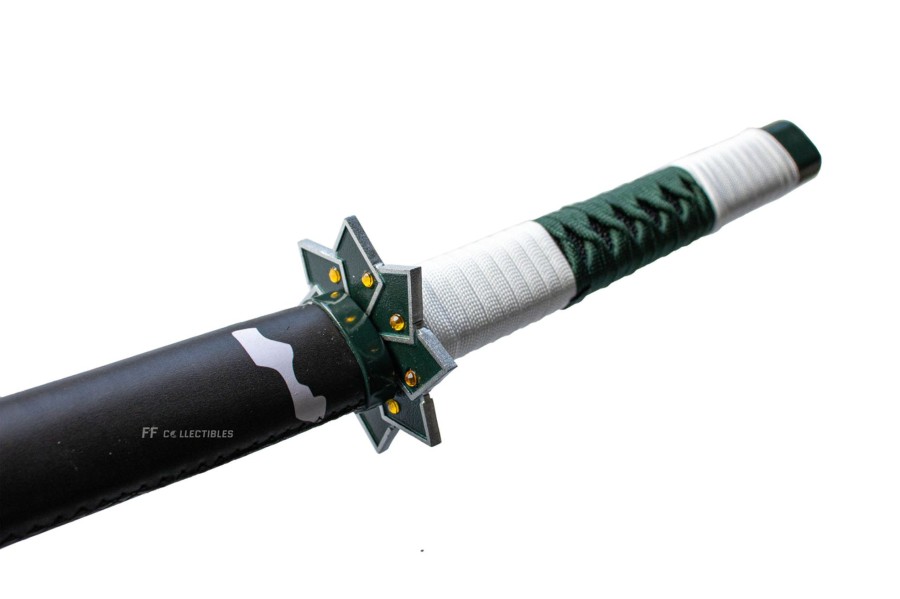 Anime Swords FF COLLECTIBLES | Demon Slayer Sanemi Shinazugawa'S Nichirin Sword (With Leather Sheat