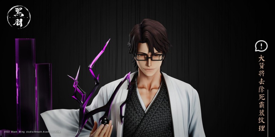 Statues/Figures BLACK WING STUDIO Bleach | Black Wing Studio Bleach: 5Th Division Captain Sosuke Aizen Kurohits