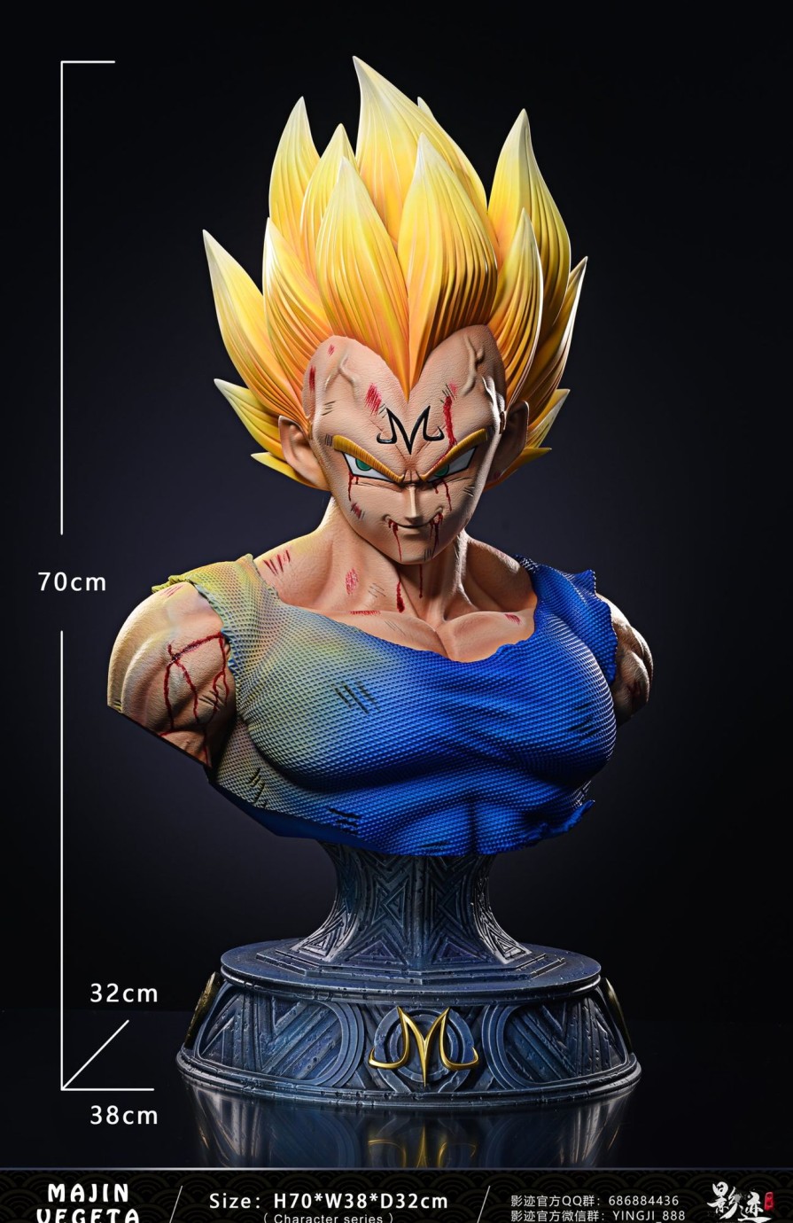 Statues/Figures DIM MODEL STUDIO Dragon Ball | Dim Model Studio Dragon Ball Z: Majin Vegeta Bust 1/1 [Pre-Order]