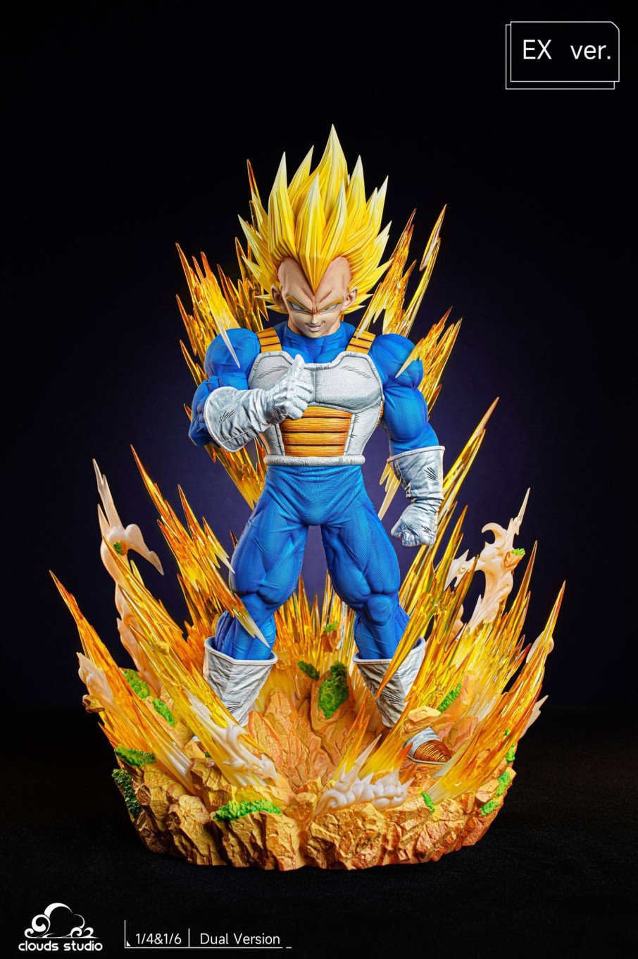 Statues/Figures CLOUDS STUDIO Dragon Ball | Clouds Studio Dragon Ball Z: Super Saiyan Vegeta [Pre-Order]