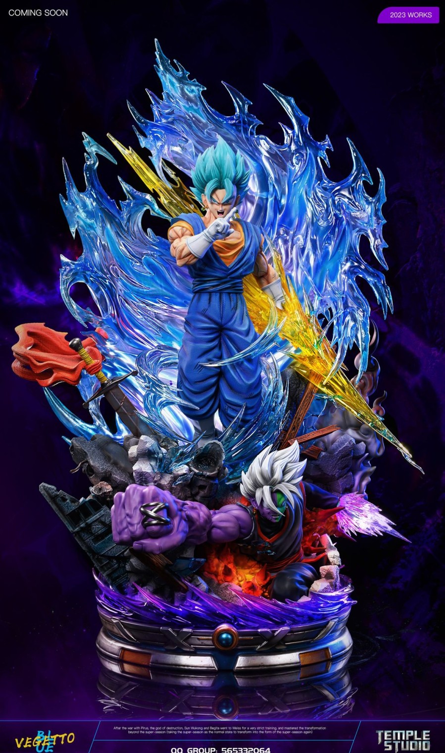 Statues/Figures TEMPLE STUDIO Dragon Ball | Temple Studio Dragon Ball Super: Vegetto And Zamasu [Pre-Order]