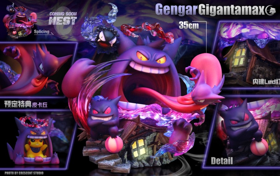 Statues/Figures CRESCENT STUDIO Pokemon | Crescent Studio Pokemon: Gigantamax Gengar [Pre-Order]