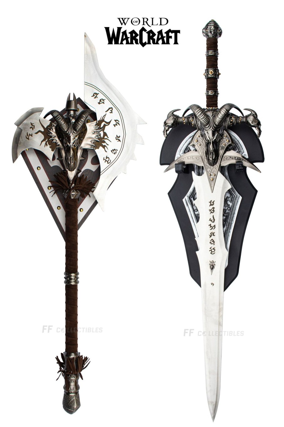 Games Swords FF COLLECTIBLES | World Of Warcraft Frostmourne And Shadowmourne Set (With Free Wall P