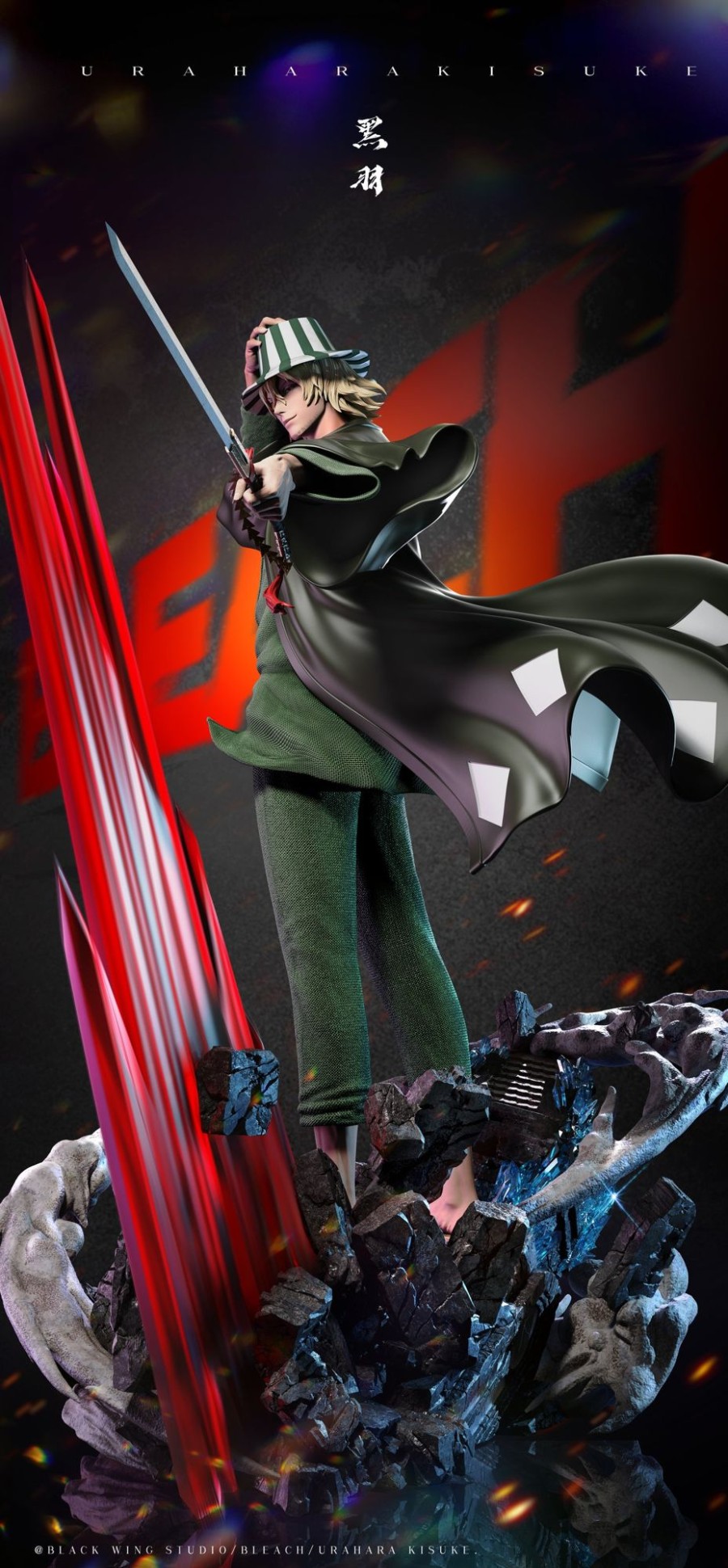 Statues/Figures BLACK WING STUDIO Bleach | Black Wing Studio Bleach: Urahara Kisuke [In Stock]