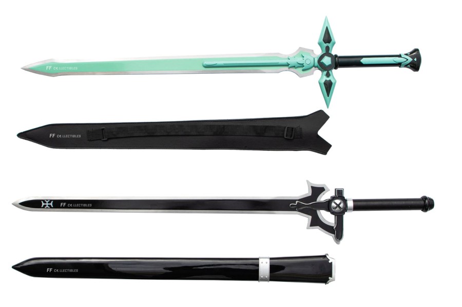 Anime Swords FF COLLECTIBLES | Sword Art Online - The Elucidator And Dark Repulser Set (With Free Dou